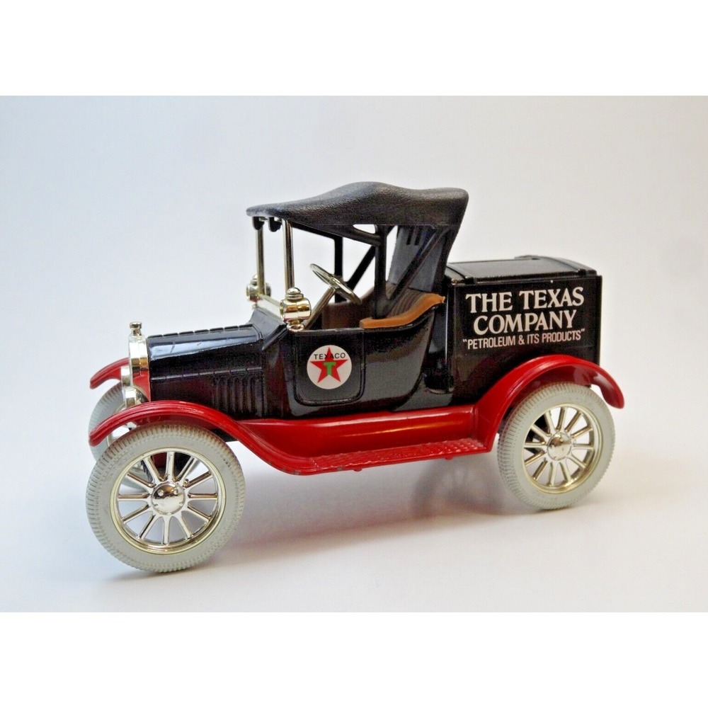 Ertl Texaco The Texas Company 1918 Ford Model T Runabout Diecast Coin Bank 6in